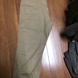 Carhartt Mens Heavy Duty Green Dungaree Work Pants